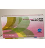 Poly-Vinyl Exam Gloves, Powder Free (Non Latex Vinyl) Large